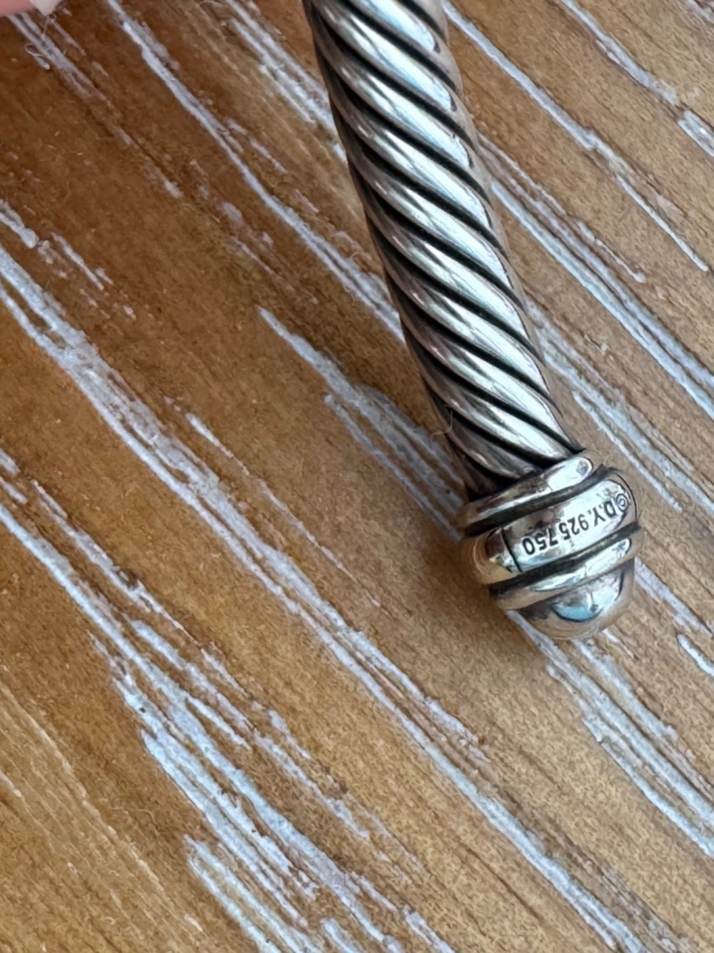 2 Authentic David Yurman Bracelets - Size Medium - Picture 6 of 7